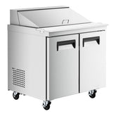 36" 2 Door Mega Top Refrigerated Sandwich Prep Table, MSR-36M
