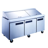 MSR-72 Refrigerated Sandwich Prep Table, 73"*31"*44", 3-Year labor 5-Year Parts 10-Year compressor
