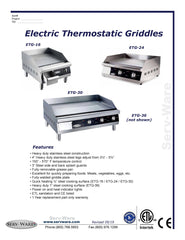 30" Electric Griddle, ETG-30