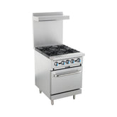 HSD-B24 Gas Range with Oven, 24"*33"*60", 1-Year Labor & Parts