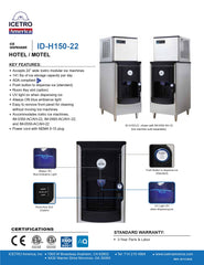 Icetro ID-H150-22, 22" wide Hotel/Motel Ice Dispenser