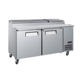 MBR-67 Pizza Prep Table, 67"*33"*43", 3-Year Labor 5-Year Parts 10-Year Compressor