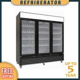 MMR-78L3-HC Glass Door Merchandiser Refrigerator, 78"*32"*81", 1-Year labor & Parts 5-Year compressor