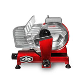 MS-6RS 200W Meat Slicer (Red Base) with Stainless Steel Blade