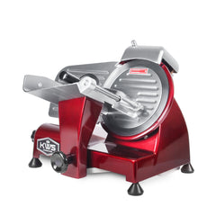 MS-6RS 200W Meat Slicer (Red Base) with Stainless Steel Blade