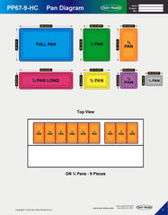 9 Pan Pizza Prep Table, PP67-9-HC