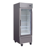 27" 1 Glass Door Reach-In Refrigerator, RR1G-HC