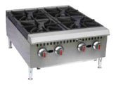 24" 4 Burner Gas Hot Plate, SHPS-24