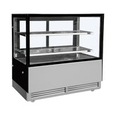 YB-15, 60" Floor Model Refrigerated Square Display Case