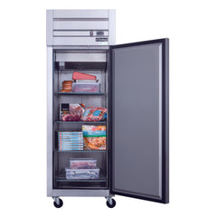 D28F, Commercial 27" 1 Solid Door Reach-In Freezer Stainless Steel 17.79 cu.ft.