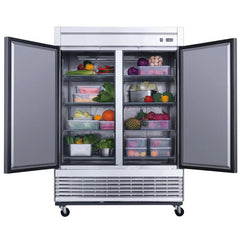 MF-49 2-Door Reach-in Commercial Freezer, 54"*32"*83", 3-Year labor 5-Year Parts 10-Year compressor