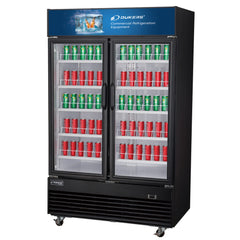 54" 2 Glass Door Merchandiser Refrigerator, DSM-47SR