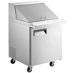 MSR-27M Prep Table Refrigerator Mega Top, 27"*34"*46", 3-Year labor 5-Year Parts 10-Year compressor