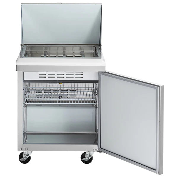 MSR-27M Prep Table Refrigerator Mega Top, 27"*34"*46", 3-Year labor 5-Year Parts 10-Year compressor