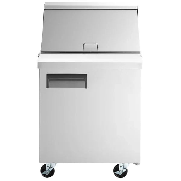 MSR-27M Prep Table Refrigerator Mega Top, 27"*34"*46", 3-Year labor 5-Year Parts 10-Year compressor