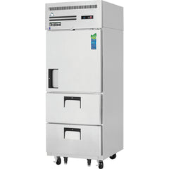 Everestref ESR1D2,  29 1/4" 1 Section - 1 Half Door & 2 Drawer Refrigerator