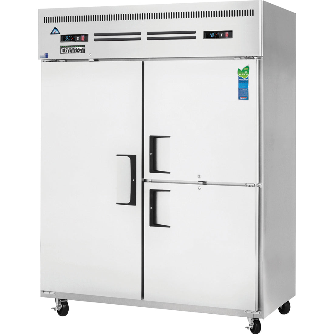 Everestref ESWQ3,  59" 2 Wide Section (3/4 Ref & 1/4 Fzr) Dual Temp