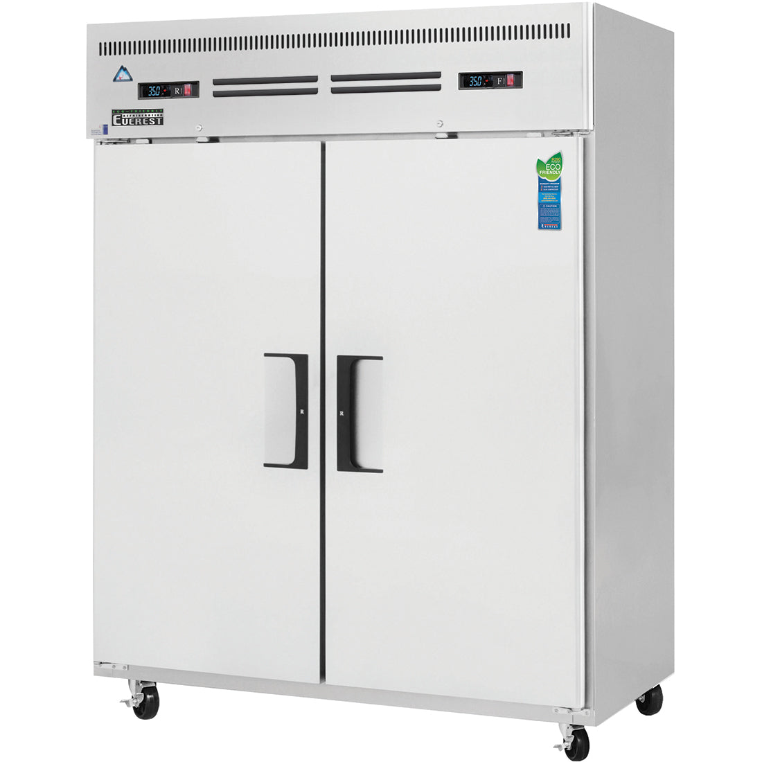 Everestref ESWRF2,  59" 2 Wide Door (1/2 Ref & 1/2 Fzr) Dual Temp
