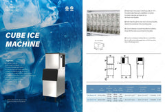 350 lb Ice Cube Maker Ice Machine,IM-350AA-H-HC