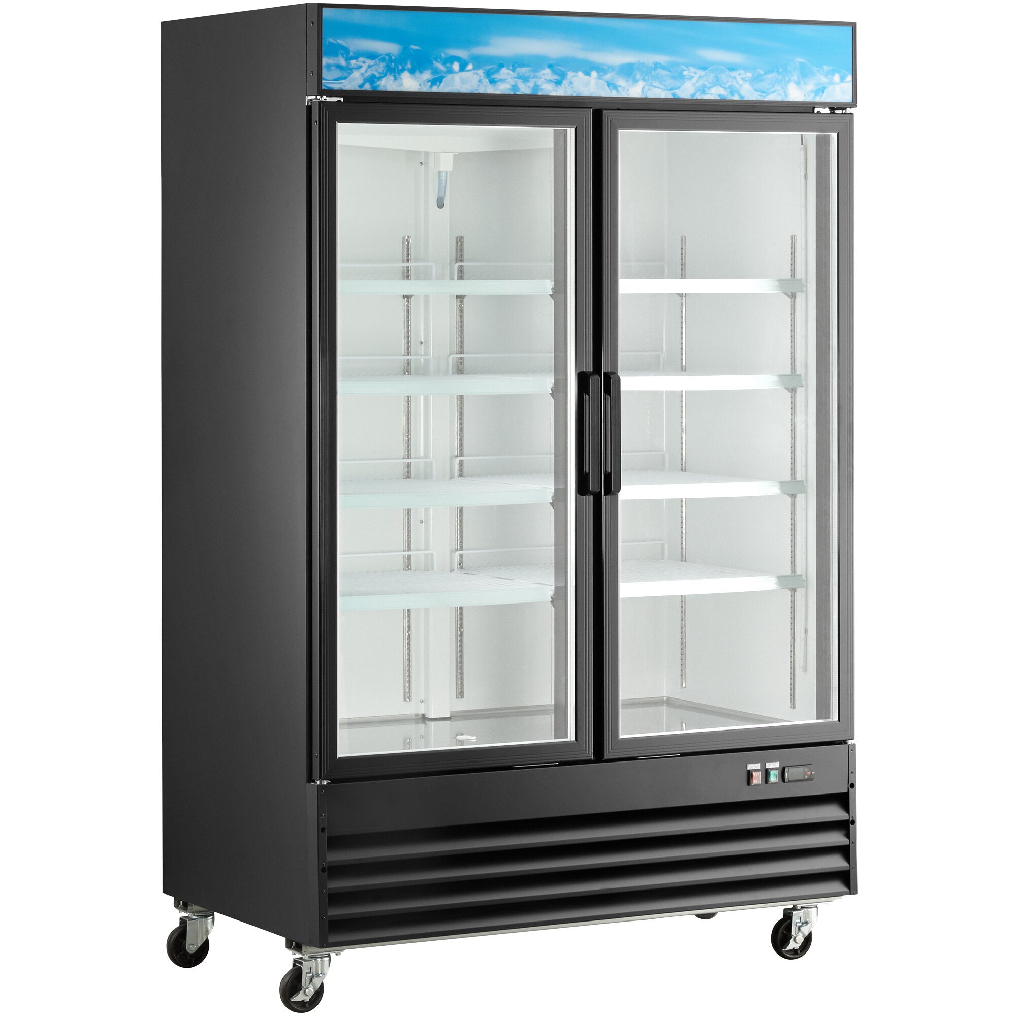 53" 2-door Swing Glass Door Merchandiser Refrigerator, G1.2