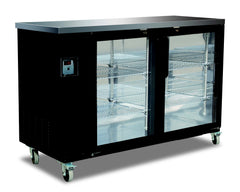 61" Back Bar Bottle Cooler with Glass, BB3-24G-HC