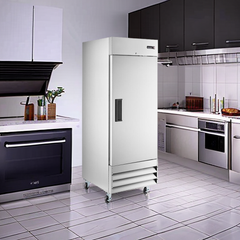 MR-23 1 Solid Door Reach-In Refrigerator, 27"*31"*82", 3-Year labor 5-Year Parts 10-Year compressor