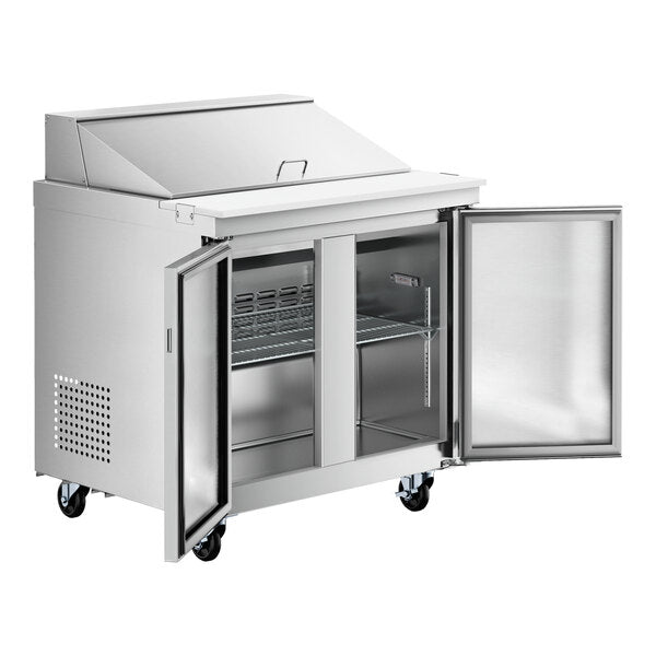 36" 2 Door Refrigerated Sandwich Prep Table, SCLM2-36