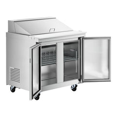 36" 2 Door Mega Top Refrigerated Sandwich Prep Table, MSR-36M