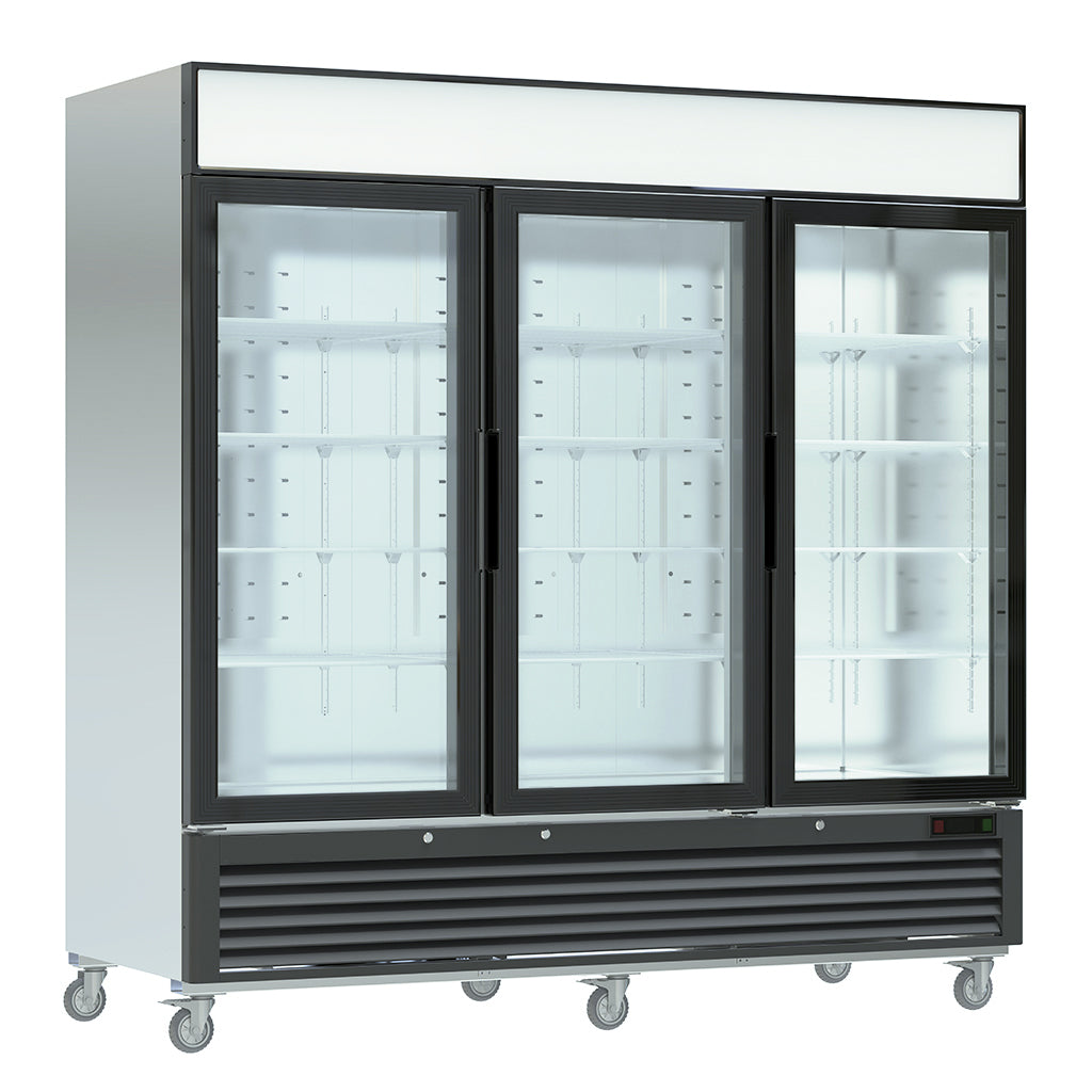 MPF-83G Reach-in Display Freezer, 80"*31"*84", 2-Year labor & Parts 5-Year compressor