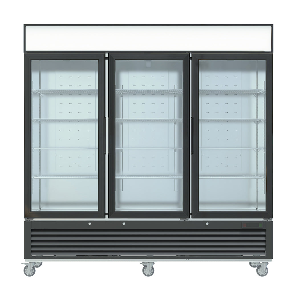 MPF-83G Reach-in Display Freezer, 80"*31"*84", 2-Year labor & Parts 5-Year compressor