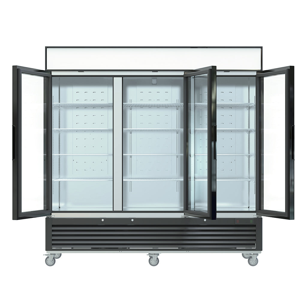 MPF-83G Reach-in Display Freezer, 80"*31"*84", 2-Year labor & Parts 5-Year compressor