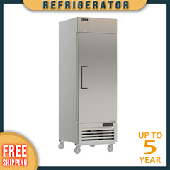 CLR-23 1 Solid Door Reach-In Refrigerator, 27"*31"*82", 1-Year Parts &Labor, 5-Year compressor