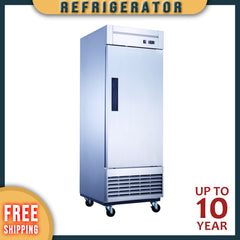 CR-23 1 Solid Door Reach-In Refrigerator, 27"*31"*82", 3-Year labor 5-Year Parts 10-Year compressor