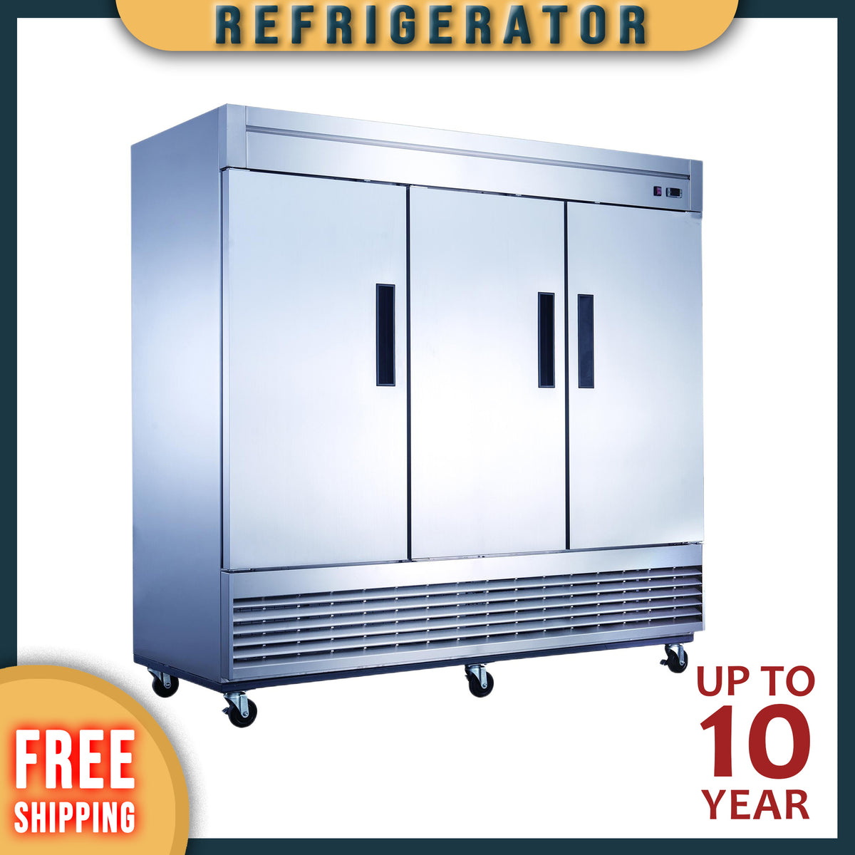 MR-83 Reach-In Refrigerator, 83"*33"*80", 3-Year labor 5-Year Parts 10-Year compressor