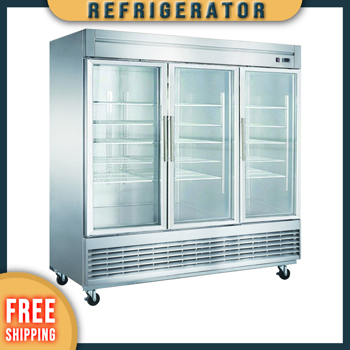 A83R-GS3 Reach-in Refrigerator, 83"*33"*80", 1-Year labor & Parts 5-Year compressor