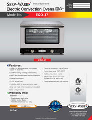 Electric Convection Oven, ECO-47