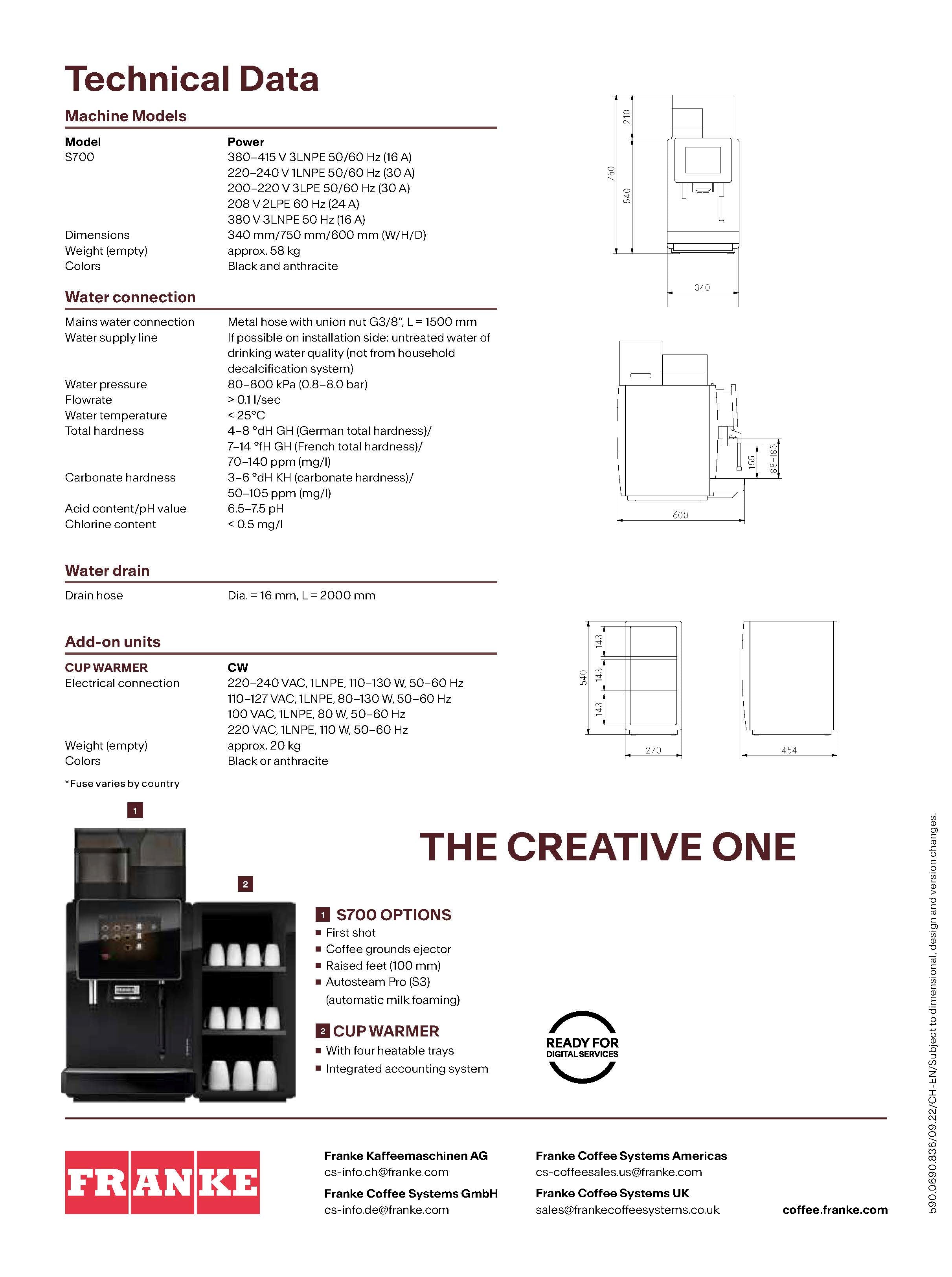 Franke S700 Coffee Machine