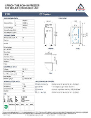 Everestref ESF1,  29 1/4" 1 Door Freezer