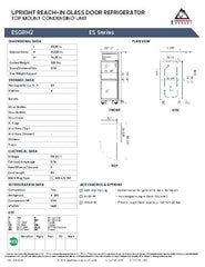 Everestref ESGRH2, 29 1/4", 1 Section Half Glass Door Refrigeraton