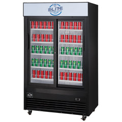 40" 2 Glass Door Merchandiser Refrigerator, ESM33SR