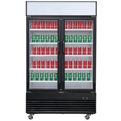 48" 2-Door Merchandiser Refrigerator, EKS SC-1076FDX