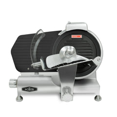 MS-10ET Metal Collection 320W Electric Meat Slicer 10-Inch with Non-sticky Teflon Blade & Extended Back Space