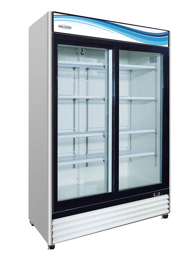 54" 2 Glass Sliding Door Merchandiser, GR48S-HC