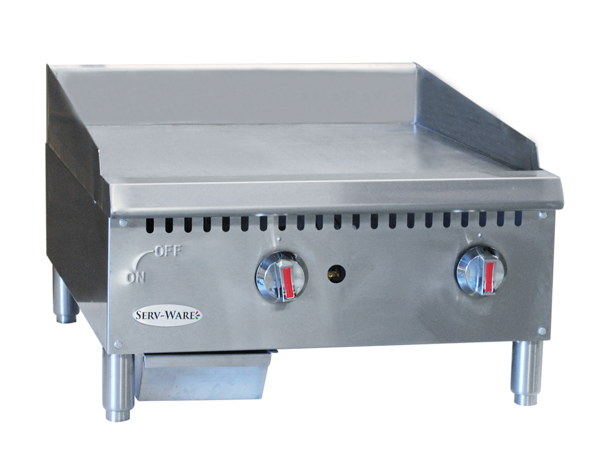 24" 2 Burner Manual Gas Griddle, SMGS-24