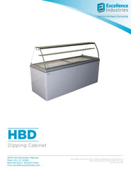 Excellence Industries HBD Ice Cream Dipping Cabinet with LED