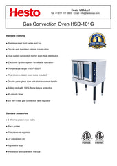 HSD-101G Gas Convection Oven, 38"*41"*54", 1-Year Labor & Parts