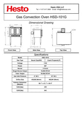 HSD-101G Gas Convection Oven, 38"*41"*54", 1-Year Labor & Parts