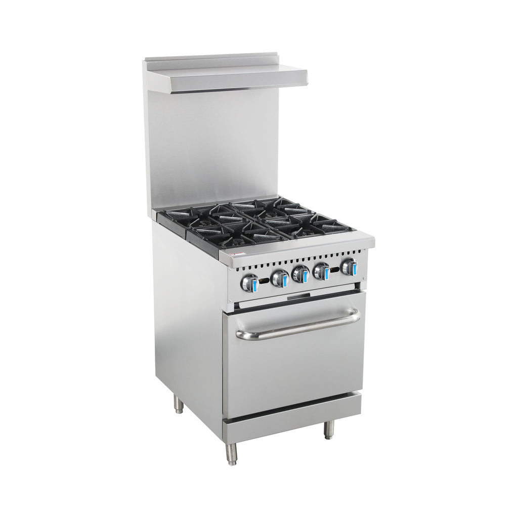 HSD-B24 Gas Range with Oven, 24"*33"*60", 1-Year Labor & Parts
