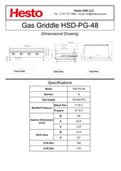 HSD-PG-48 Gas Griddle, 48"*31"*16", 1-Year Labor & Parts