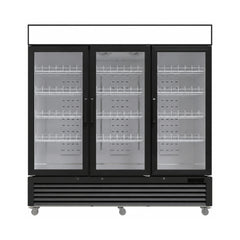 MMR-78L3-HC Glass Door Merchandiser Refrigerator, 78"*32"*81", 1-Year labor & Parts 5-Year compressor